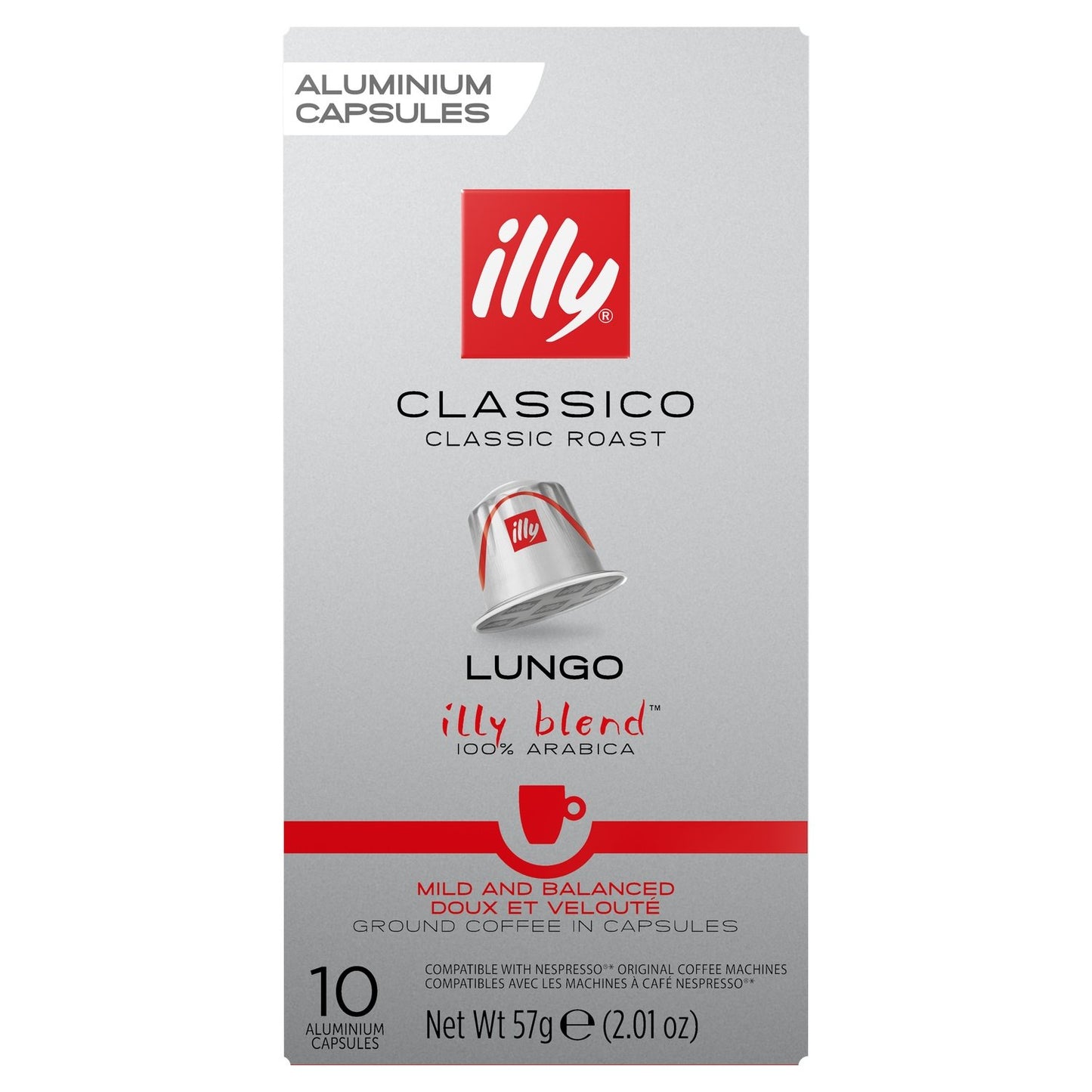 Coffee Capsules Espresso Lungo Classico Compatible Nespresso ILLY