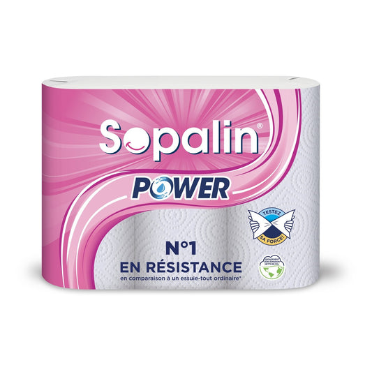Essuie-Tout Power SOPALIN le paquet de 3 rouleaux