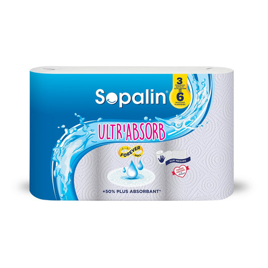 SOPALIN White Ultra-Absorbent Paper Towels