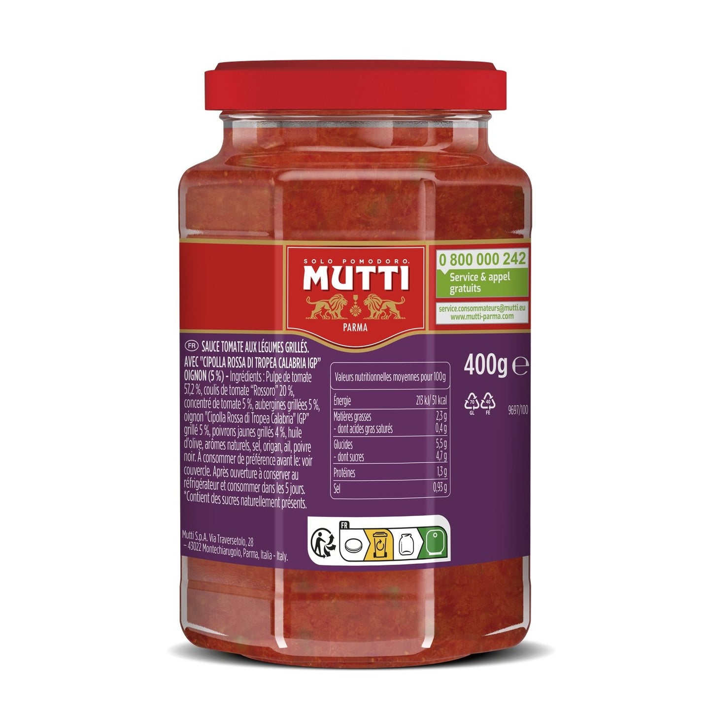 Sauce Tomate & Légumes Grillés MUTTI