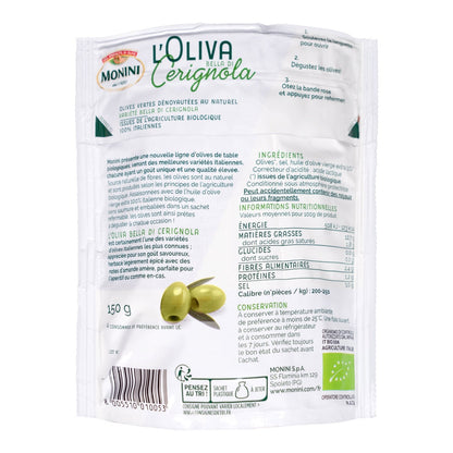 Olives Vertes Dénoyautées Bio MONINI