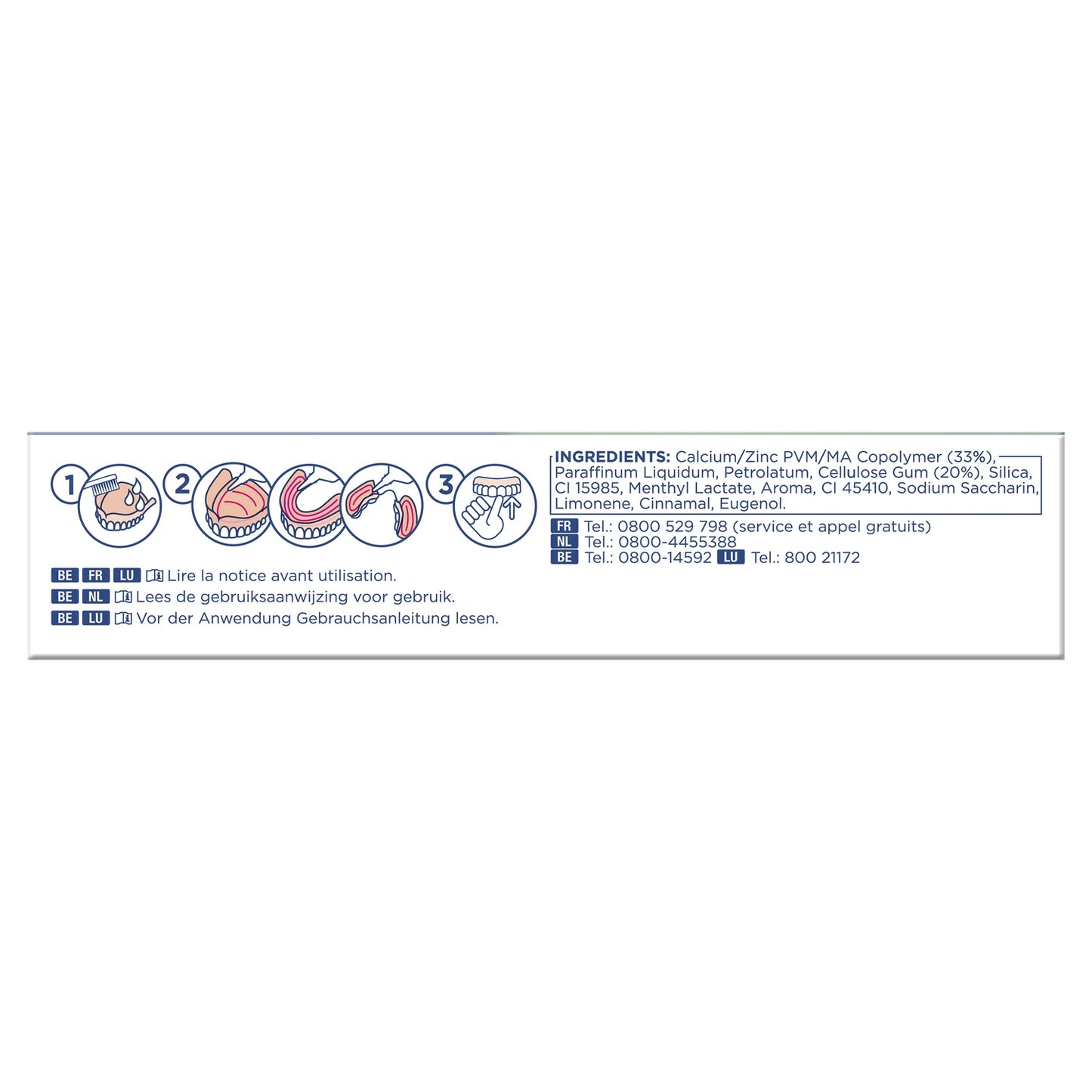 FIXODENT Mint Flavor Denture Adhesive Cream