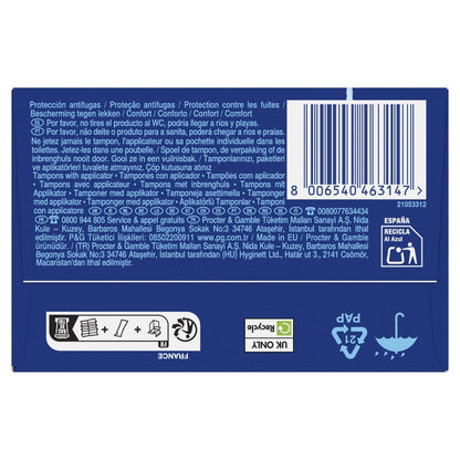 Tampons avec Applicateur Régulier Compak TAMPAX 