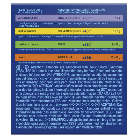 Tampons avec Applicateur Super Compak TAMPAX 