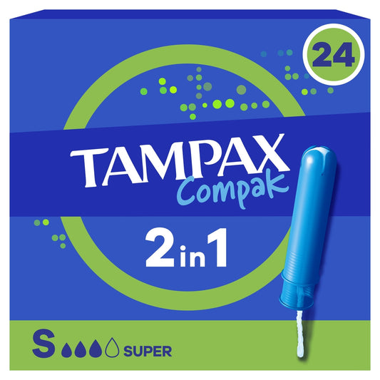 Tampons avec Applicateur Super Compak TAMPAX 
