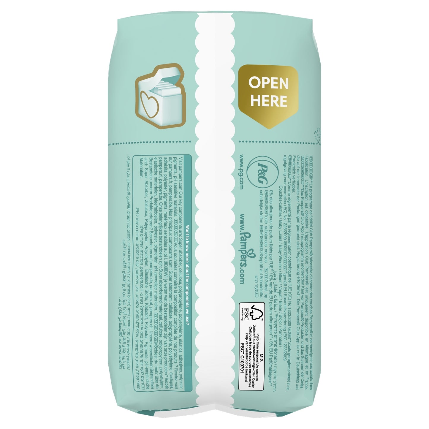 PAMPERS Premium Protection Babywindeln Größe 0 &lt;3kg