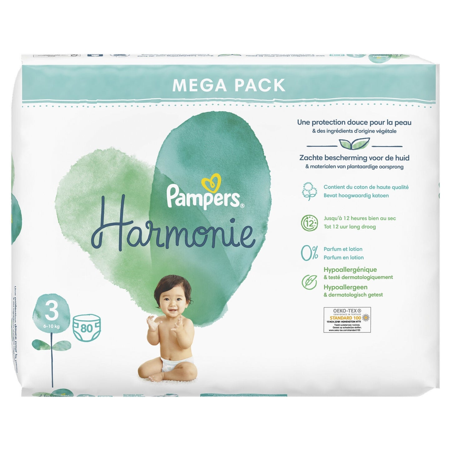 Couches Bébé Harmonie Taille 3 6kg-10kg PAMPERS