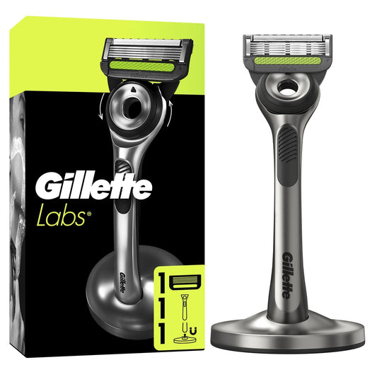 Rasoir pour Homme Exfoliant Labs GILLETTE le socle + le manche + 1 lame