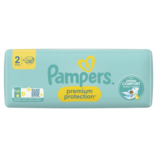 Couches Bébé Premium Protection Taille 2 4kg-8kg PAMPERS