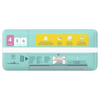 Couches Bébé Premium Protection Taille 4 9kg-14kg PAMPERS