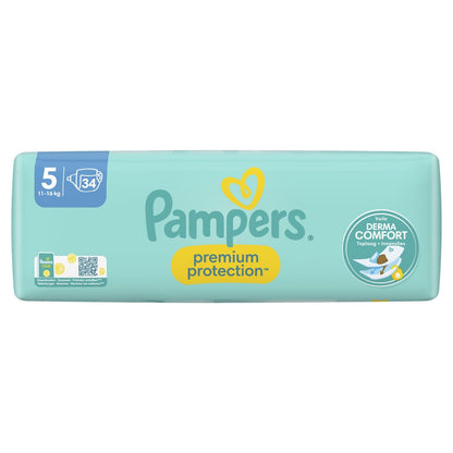 Couches Bébé Premium Protection Taille 5 11kg-16kg PAMPERS