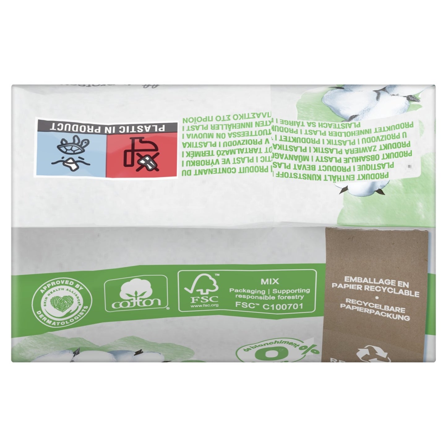 Serviettes Hygiéniques avec Ailettes Normal Taille 1 100% Coton Bio ALWAYS