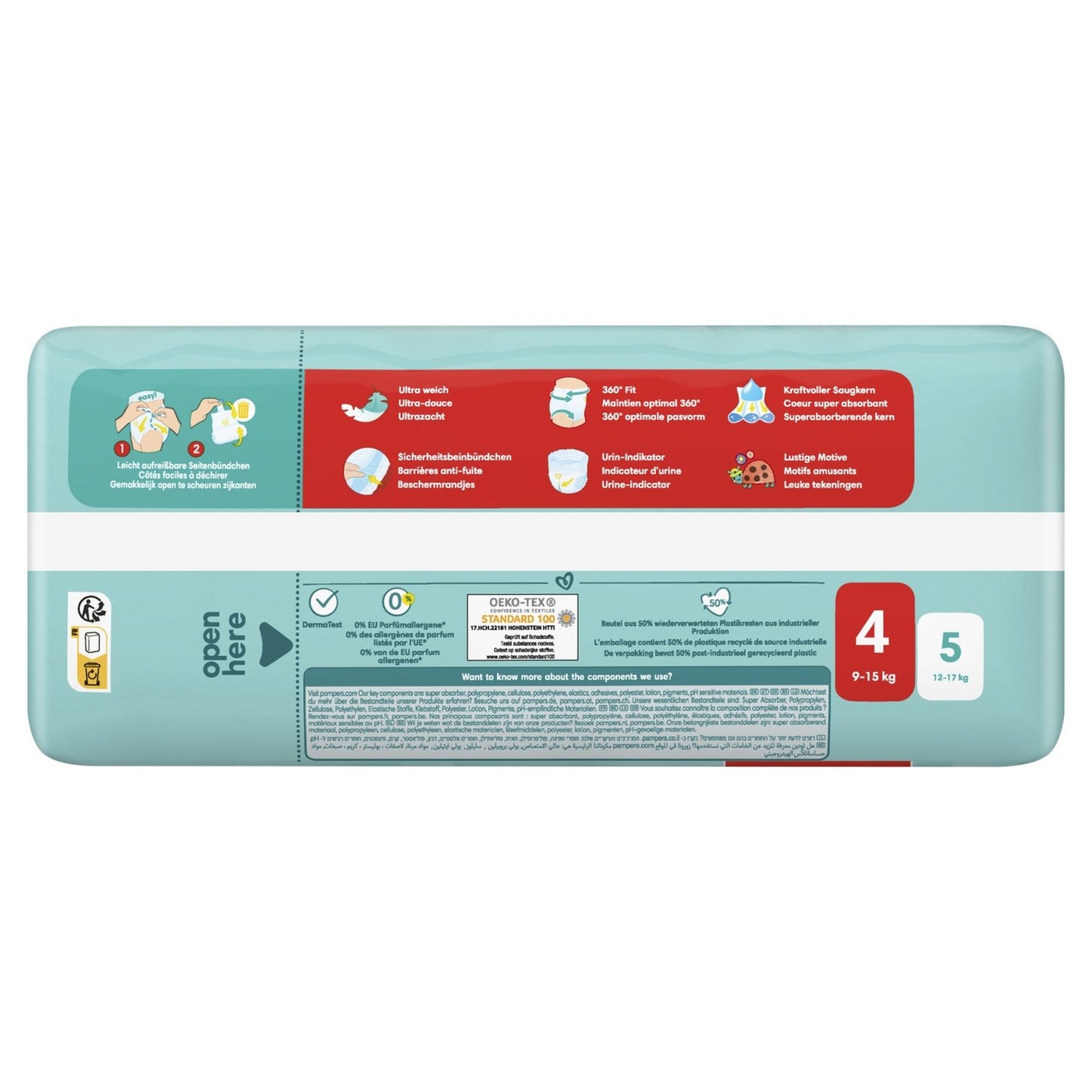 Couches-Culottes Taille 4 9-15kg Premium Protection Pants PAMPERS