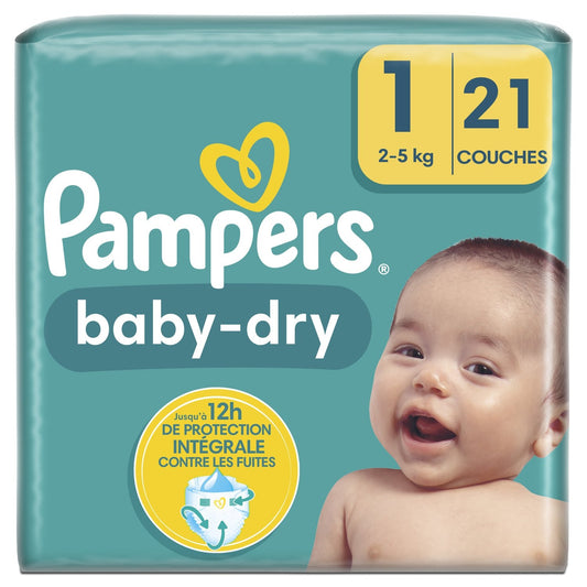 Baby-Dry Baby Diapers Size 1 2kg-5kg PAMPERS