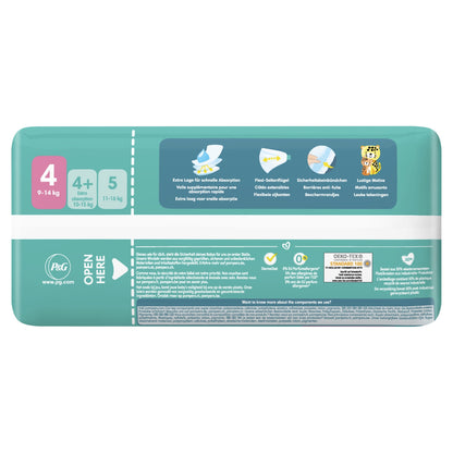 Couches Bébé Baby-Dry Taille 4 9kg-14kg PAMPERS