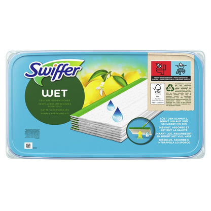 Recharge Lingettes Humides pour Balai Attrappe-Poussière SWIFFER