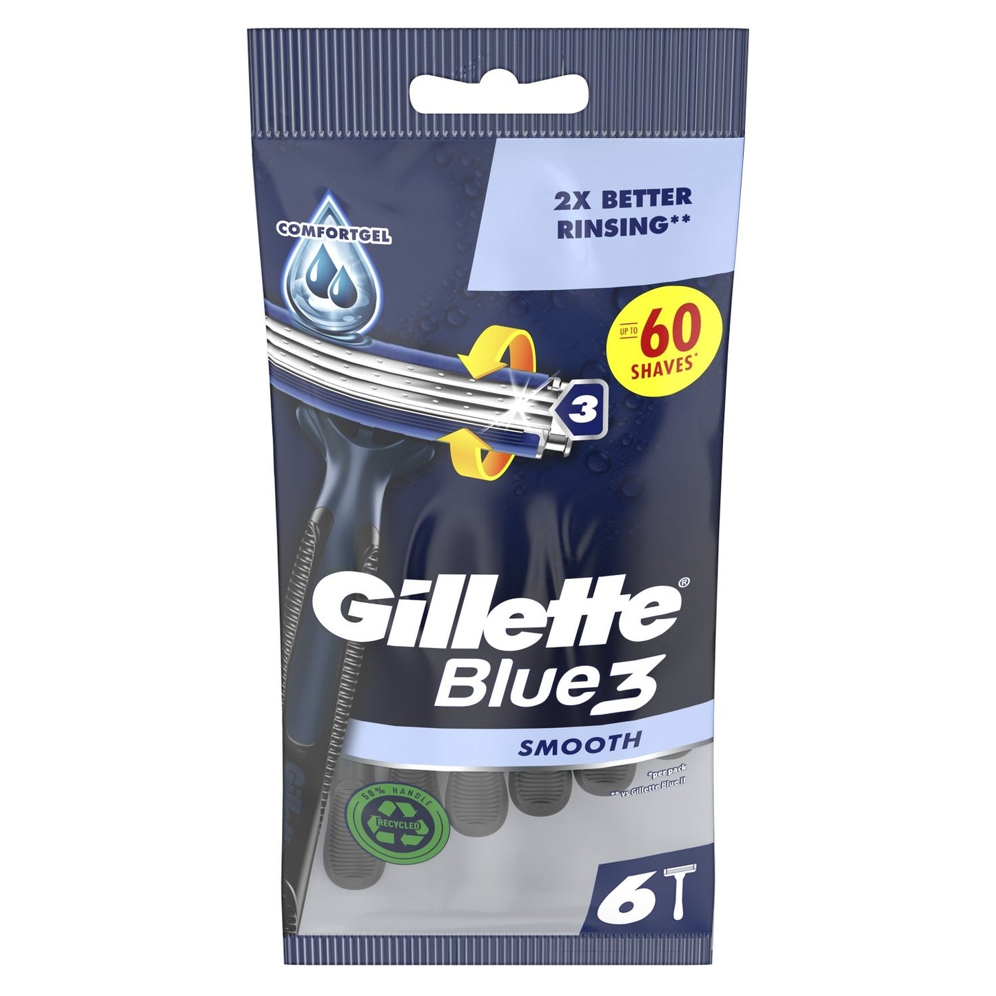 Rasoirs Jetables Smooth Blue3 GILLETTE