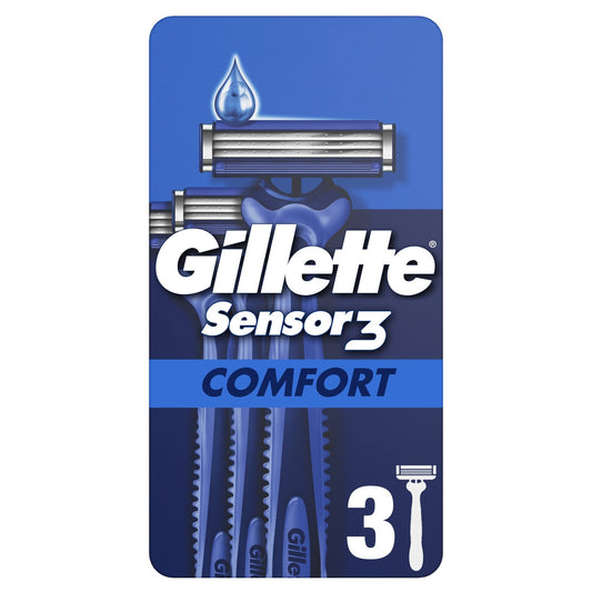 Rasoir pour Homme Sensor3 Comfort GILLETTE le paquet de 3 pièces