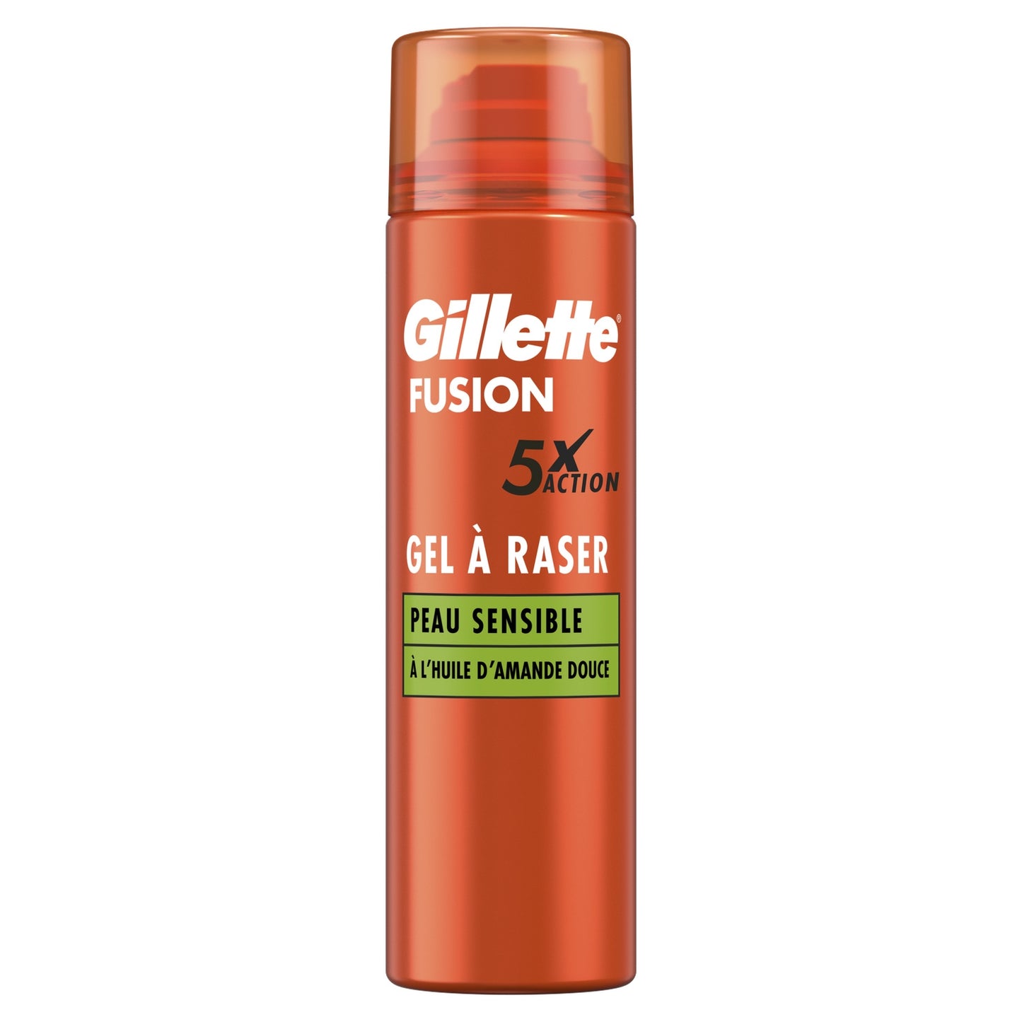 Gel à Raser pour Peaux Sensibles à L’huile D’amande Douce Fusion GILLETTE