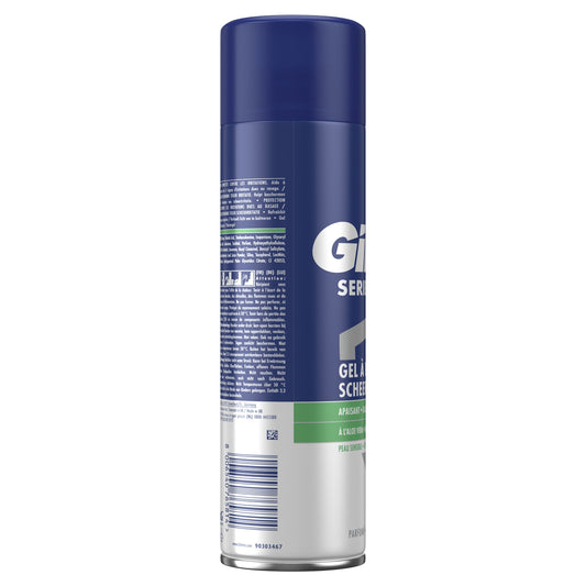 Gel à Raser Peau Sensible pour Homme Apaisant Aloe Vera Series GILLETTE