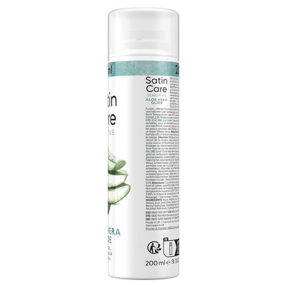 GILLETTE Aloe Vera Glide Sensitive Satin Care Women's Shaving Gel for Sensitive Skin