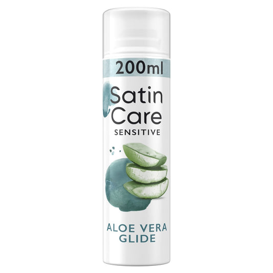 Gel à Raser Peau Sensible Femme Aloe Vera Glide Sensitive Satin Care GILLETTE