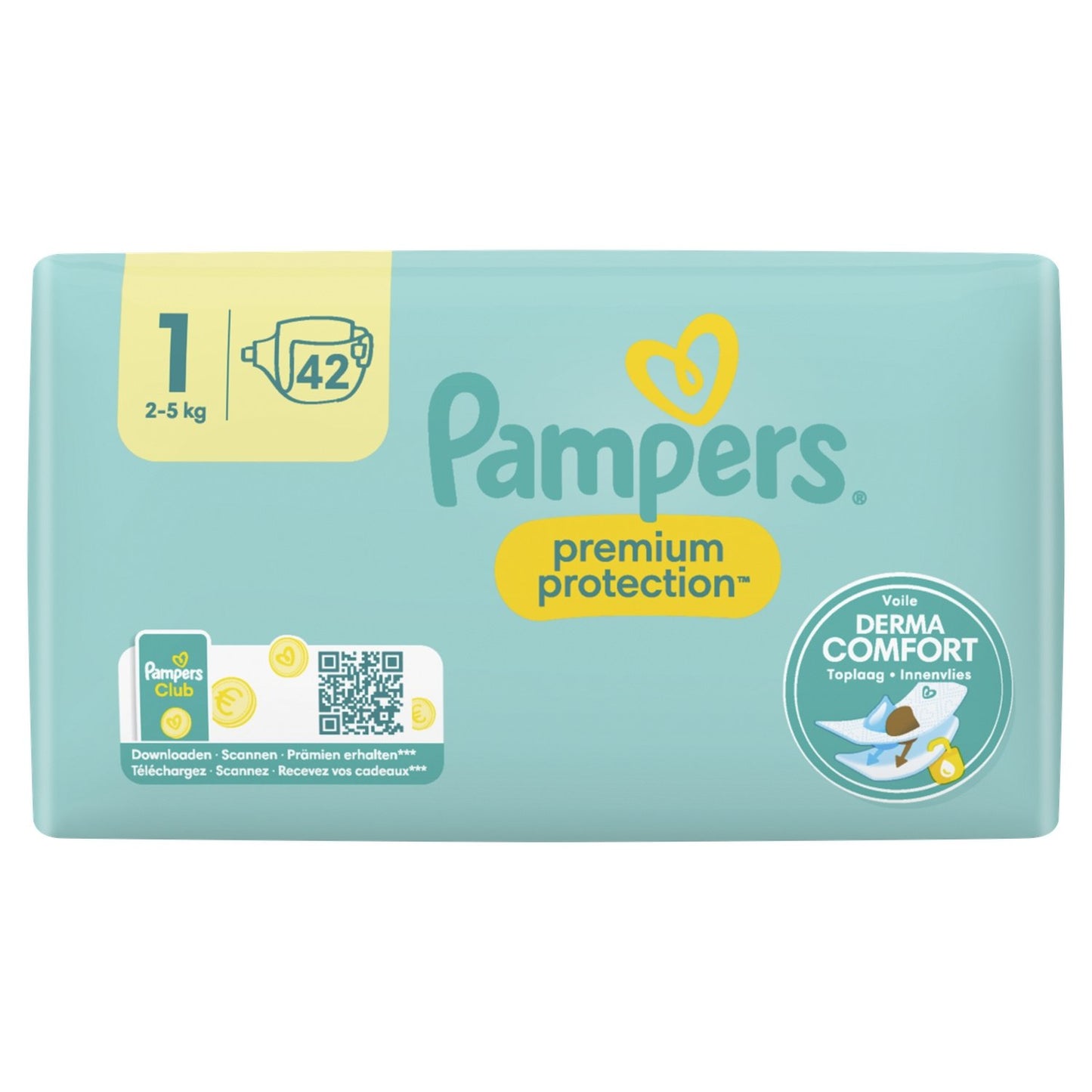 Couches Bébé Premium Protection Taille 1 2kg-5kg PAMPERS
