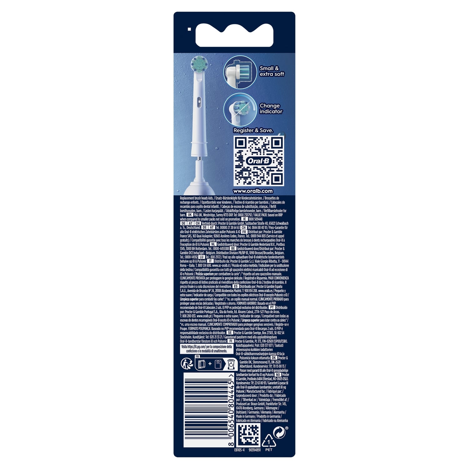 Brossettes Enfants Pro Kids 3+ Spiderman ORAL-B 