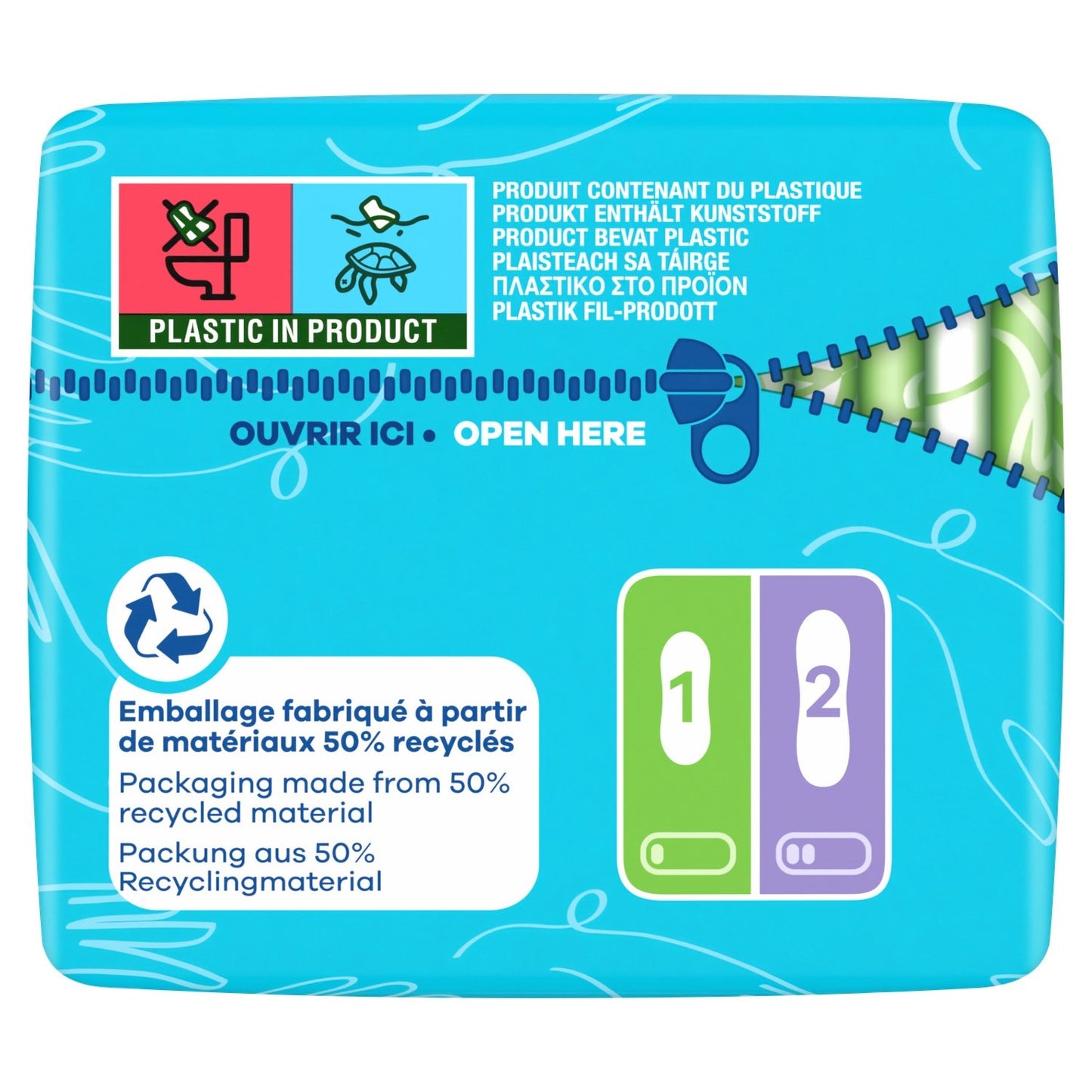 Serviettes Hygiéniques Sans Ailettes Normal Taille 1 Ultra ALWAYS
