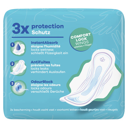 Serviettes Hygiéniques avec Ailettes Normal Taille 1 Ultra Day ALWAYS