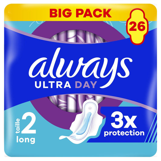 Serviette Hygiénique avec Ailettes Ultra Long Taille 2 ALWAYS