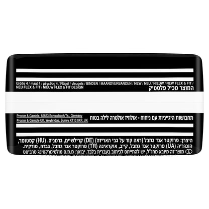 Serviettes Hygiéniques avec Ailettes Secure Night Taille 4 Ultra ALWAYS