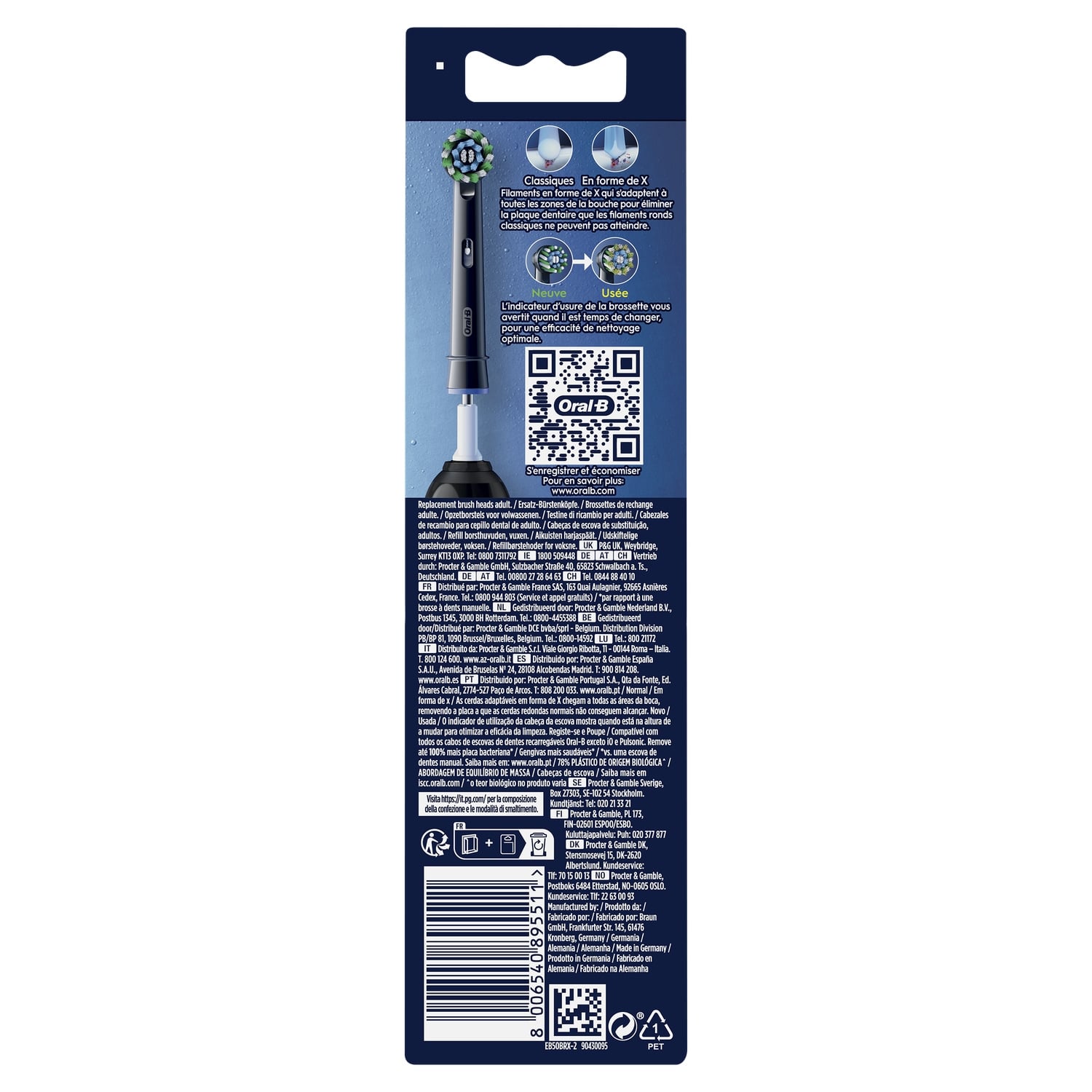 Brossettes Cross Action Pro ORAL-B 