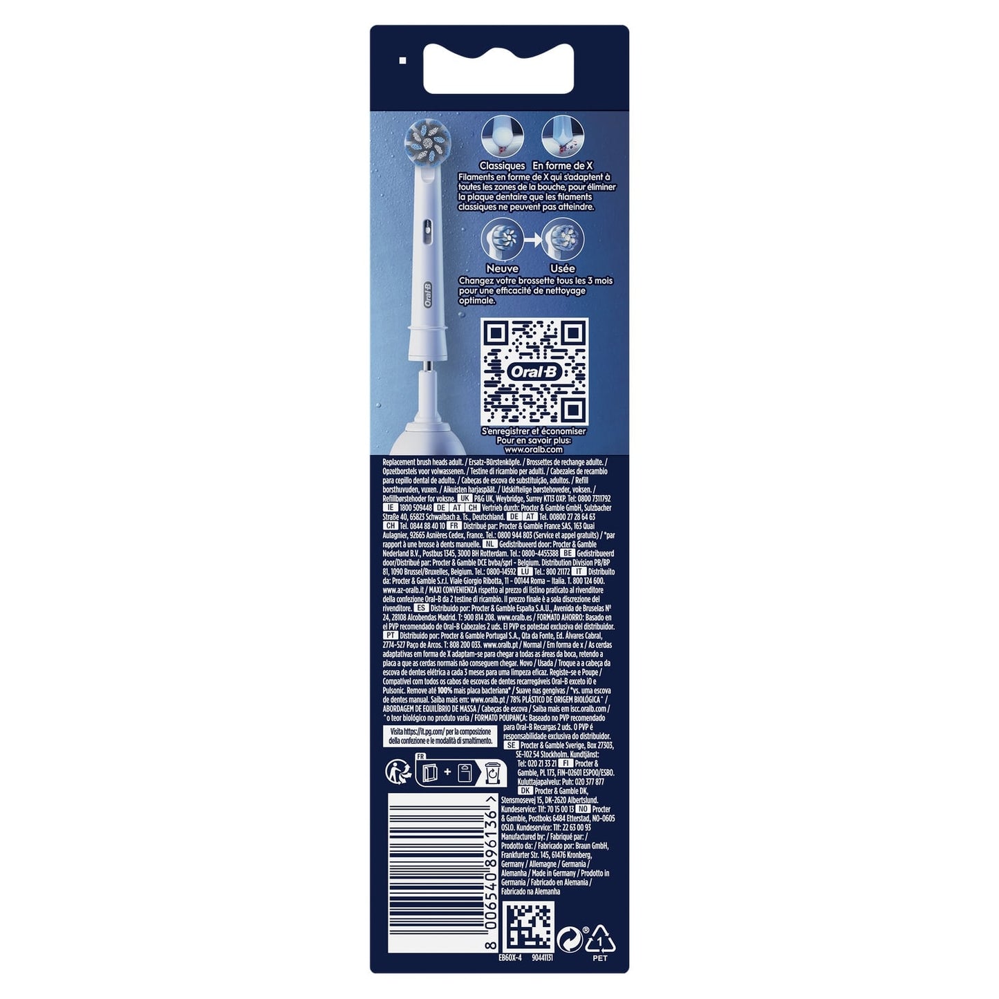 Brossettes Sensitive Clean ORAL-B 