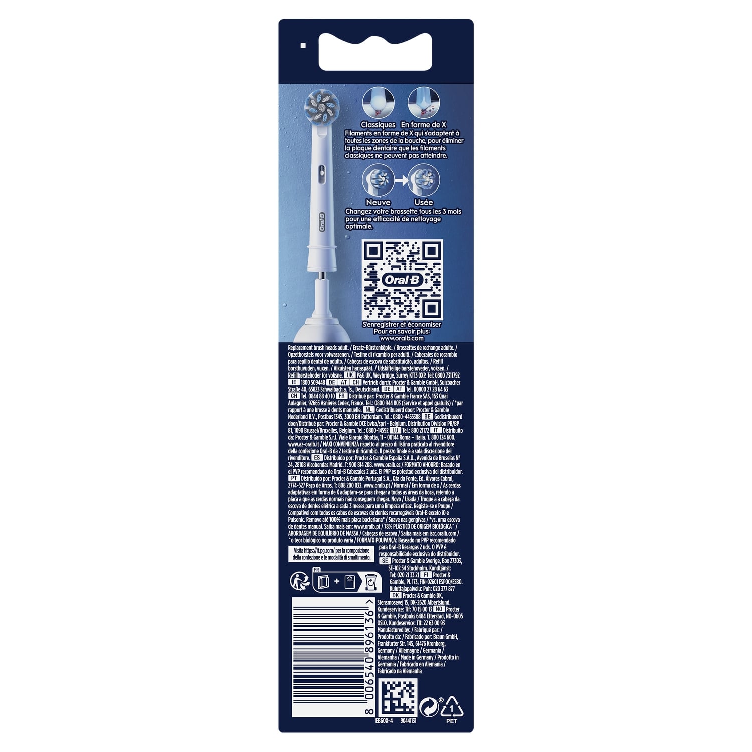 Brossettes Sensitive Clean ORAL-B 