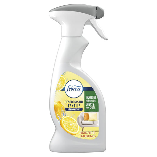 Désodorisant Désinfectant Textile Maison Fraîcheur d'Agrumes FEBREZE le spray de 375mL
