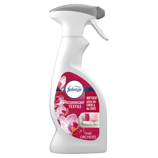 Désodorisant Textile Thaï Orchidée FEBREZE le spray de 375mL