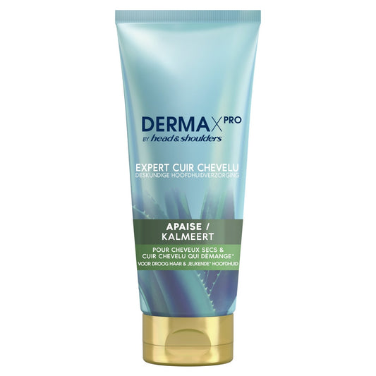 Après-Shampoing Apaisant Cheveux Secs et Cuir Chevelu Extrait de Cactus, Aloe Vera et Vitamine E Derma X Pro Head & SHOULDERS le tube de 200mL