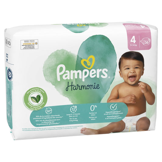 Couches Bébé Harmonie Taille 4 9kg  14kg PAMPERS