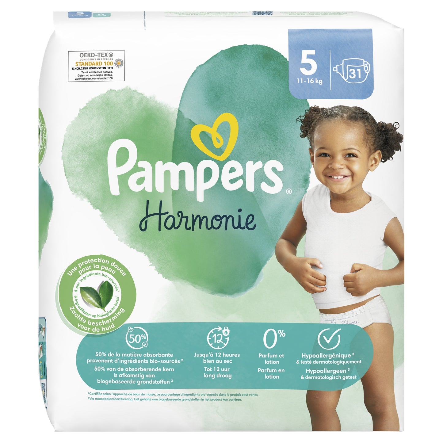 Couches Bébé Harmonie Taille 5 11kg  16kg PAMPERS