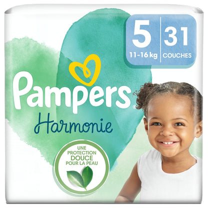 Couches Bébé Harmonie Taille 5 11kg  16kg PAMPERS