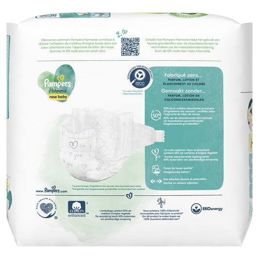 Couches Bébé Harmonie Taille1 2-5kg PAMPERS