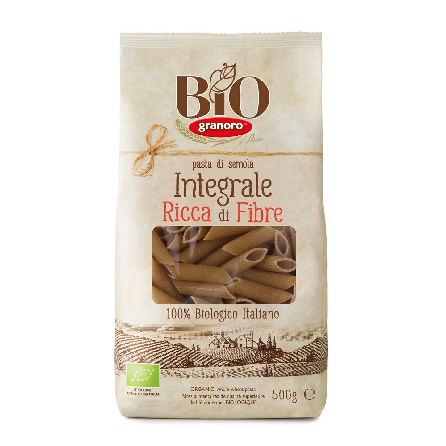Organic Whole Wheat Penne Rigate Pasta GRANORO