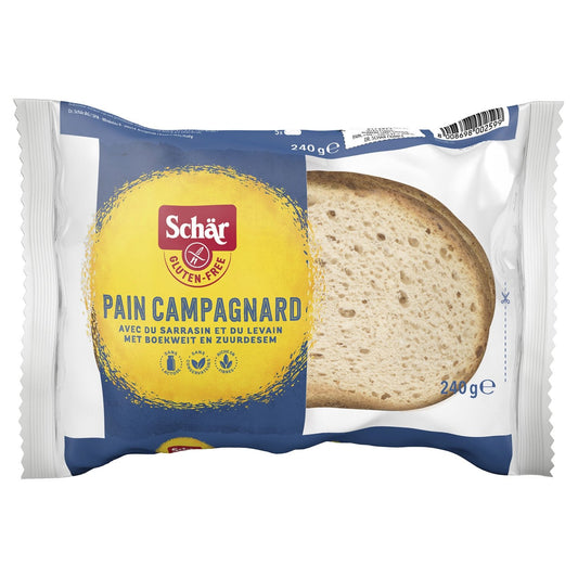 Pain Sans Gluten Campagnard SCHAR le paquet de 240 g