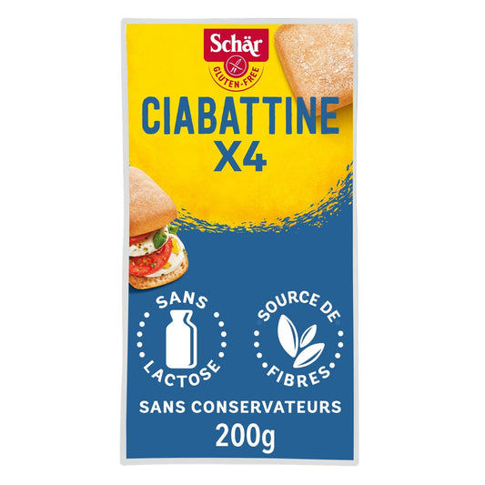 Ciabatta-Brötchen, glutenfrei SCHAR