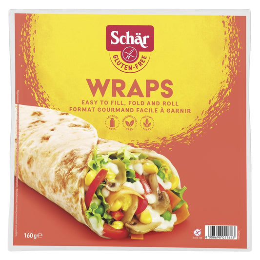 Tortilla-Wraps Sans Gluten SCHAR les 2 galettes de 80 g