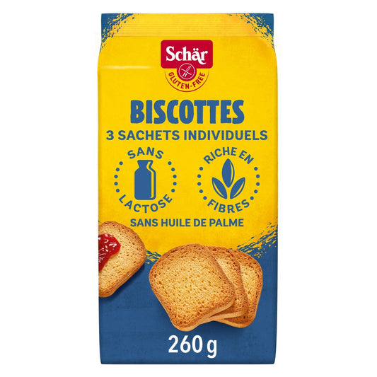 Biscottes Sans Gluten SCHAR le paquet de 260g