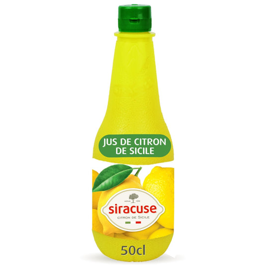 Jus de Citron Jaune SIRACUSE la bouteille de 50 cl
