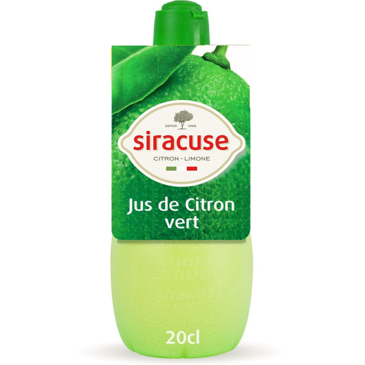 Jus de Citron Vert SIRACUSE le flacon de 20 cl