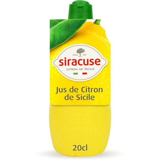 Jus de Citron Jaune SIRACUSE le flacon de 20 cl